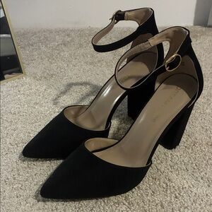 Amazon Black Ankle Strap Heels